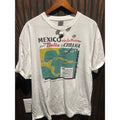 Vintage Delta y Cubana Mexico La Habana Airline Travel Graphic Tee Distressed