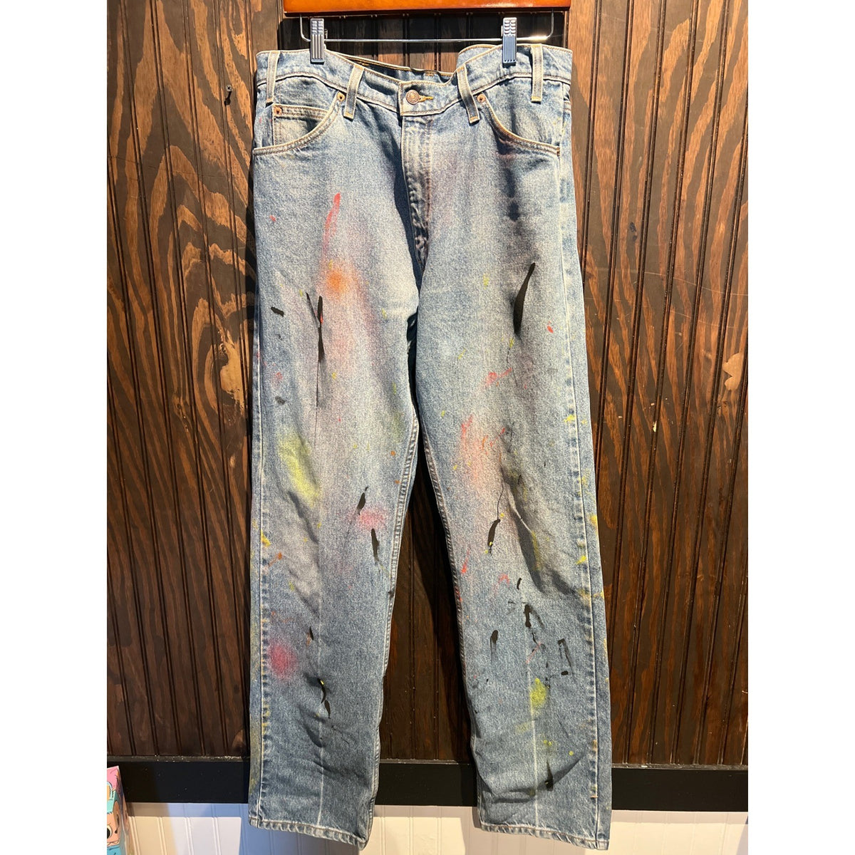Levis 505 Straight Leg Jeans r 36x33 Mens Blue