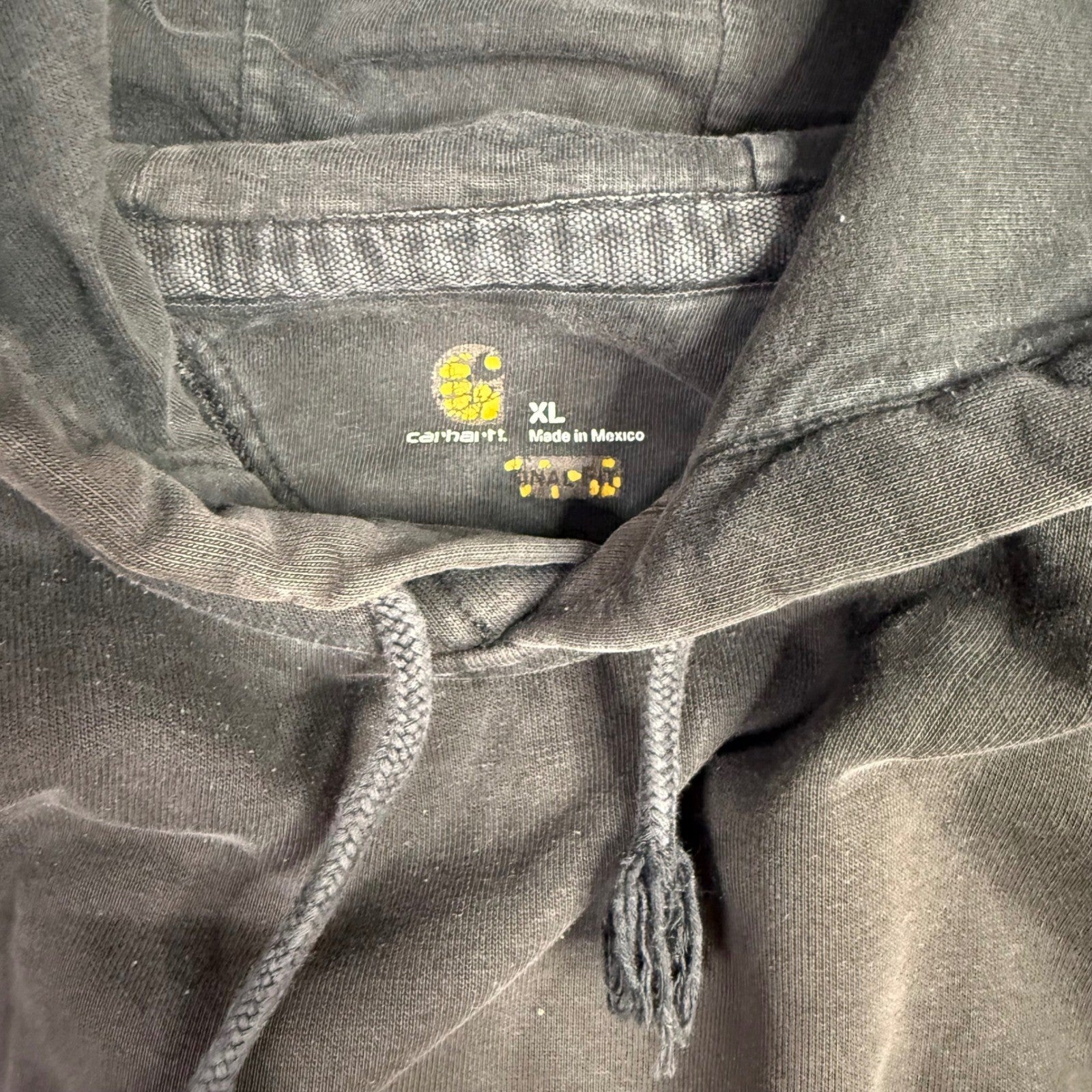 Carhartt Mens XL Gray Cotton Long Sleeve Hooded Sweatshirt K288