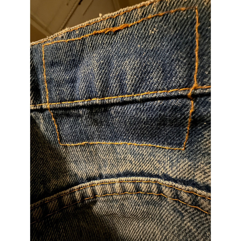 Vintage Levi's 505 Orange Tab Jeans USA Made Zip Fly Distressed date p5/75