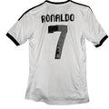 Adidas Real Madrid 2011-12 Home Jersey Ronaldo 7 White ClimaCool Mens S