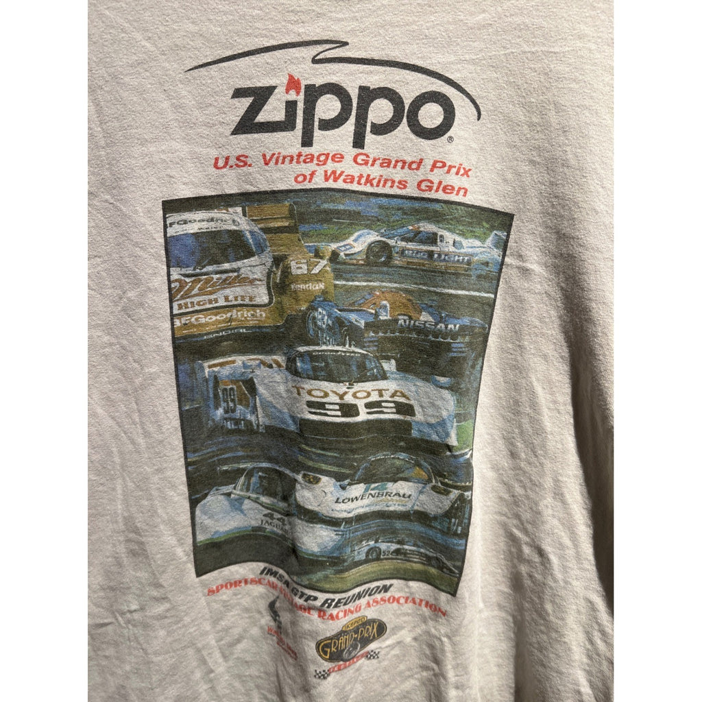 Vintage Zippo US Vintage Grand Prix Watkins Glen Racing Graphic T-Shirt White XL