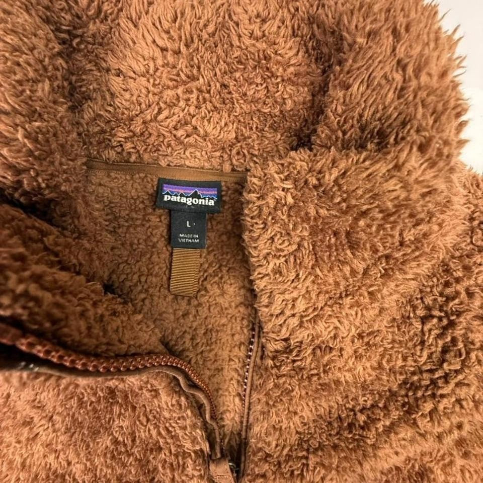 Patagonia Brown Fleece Quarter Zip Pullover Sweatshirt Size L