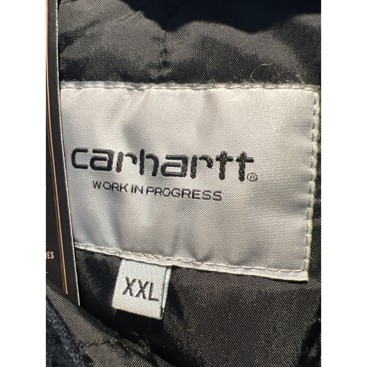 Carhartt Corduroy Shirt Jacket Navy Blue Quilted Lined Workwear Shacket 25x33