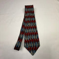 J.S.A. Bank The Miracle Collection Silk Tie Red Blue Geometric Pattern