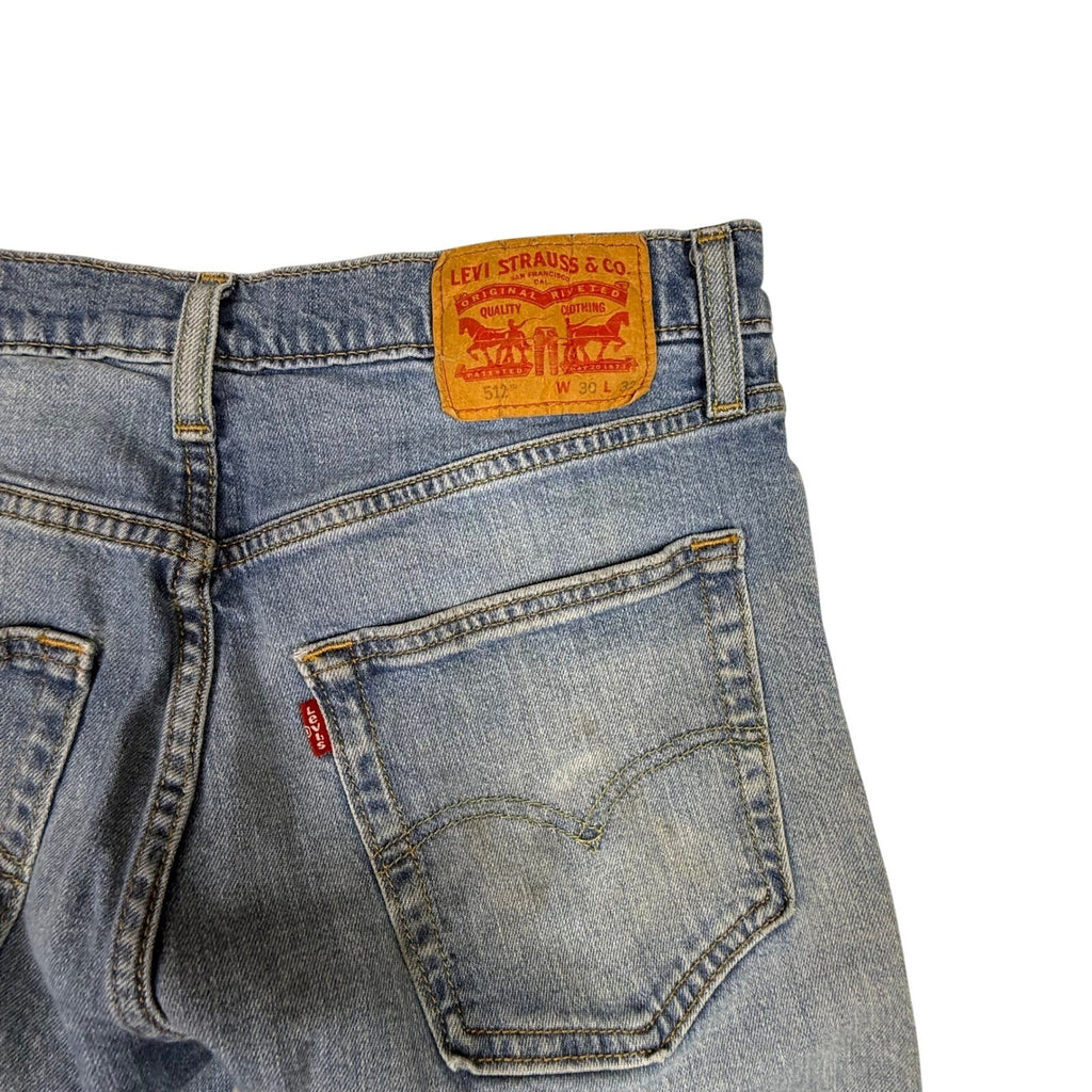 Levi Strauss 512 Slim Taper Jeans Mens W30 L32 Blue Denim