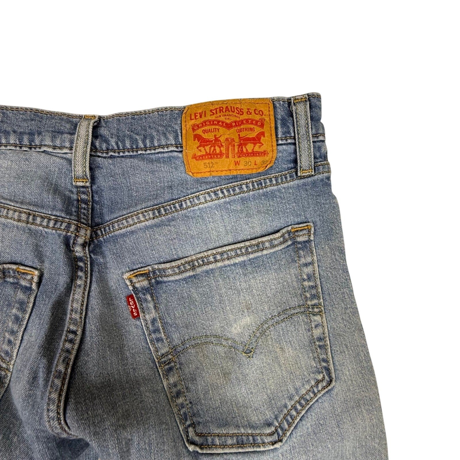Levi Strauss 512 Slim Taper Jeans Mens W30 L32 Blue Denim