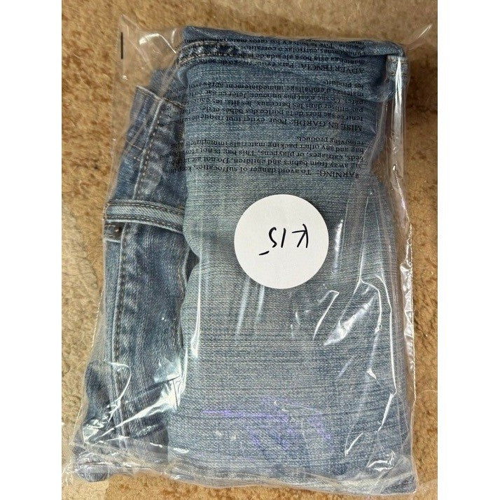 Levi's 505 Mens Jeans 34x32 Light Wash Straight Fit Denim Pants