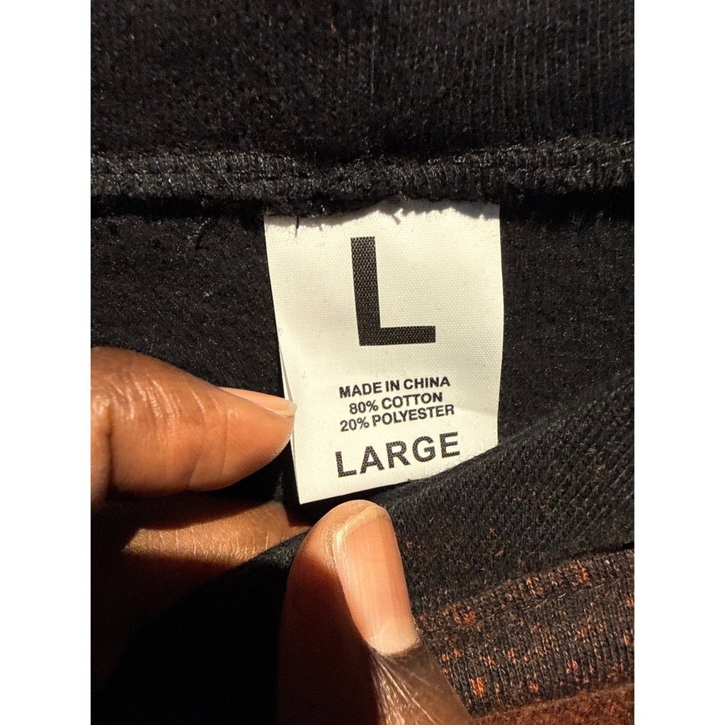 Local Atlanta Designer Custom Bleach Cross Hoodie Black Orange Streetwear NB