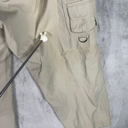 ORVIS Khaki Cargo Pants Mens Size 34 Cotton Relaxed Fit Outdoor Casual