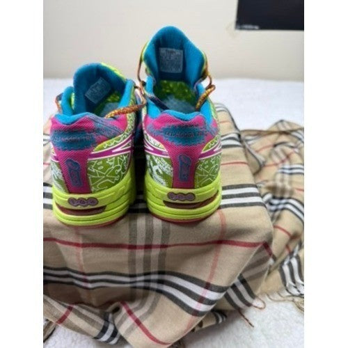Asics Gel Noosa Tri 9 Women's Running Shoes Teal Pink Yellow Size 8
