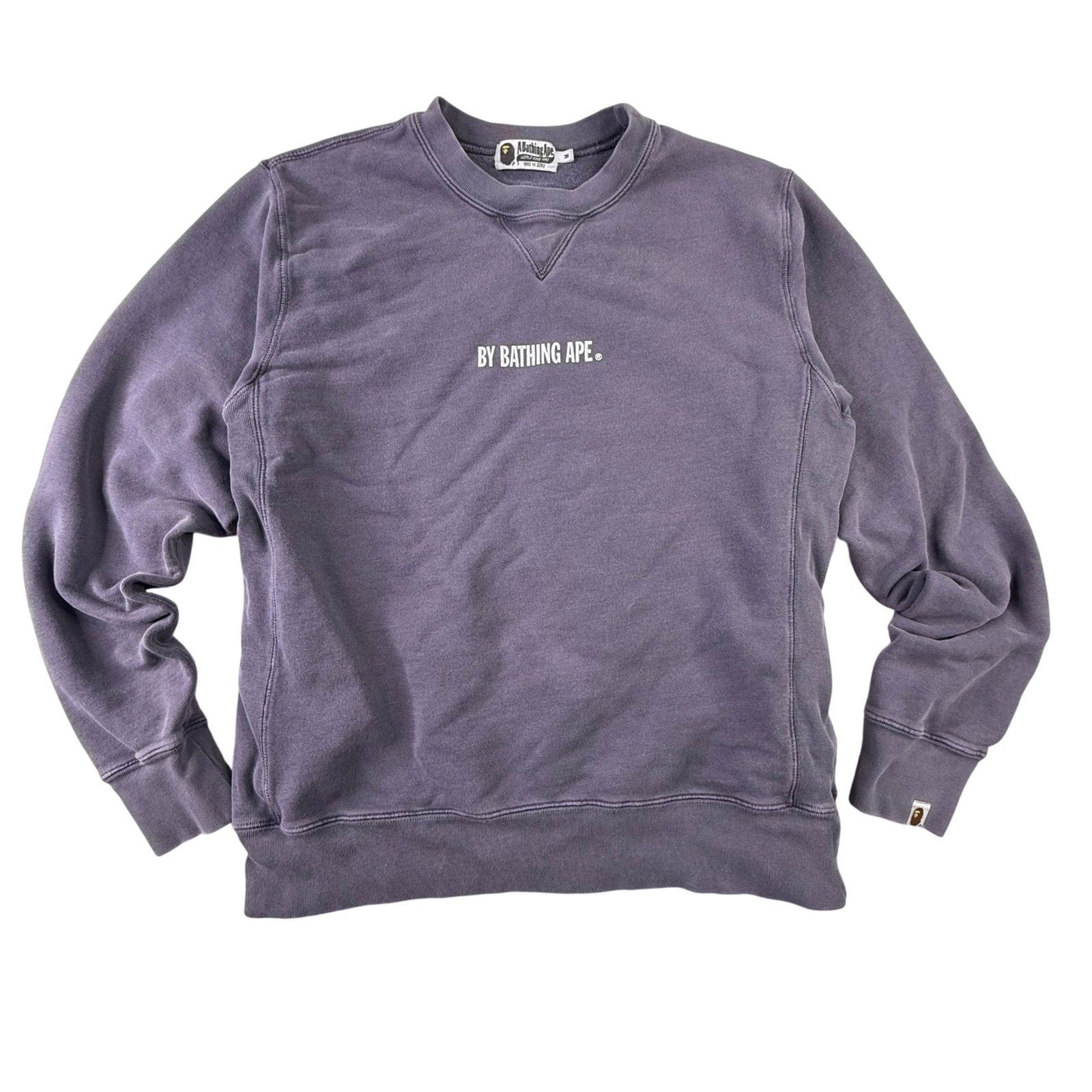 A Bathing Ape BAPE Mens Purple Crewneck Sweatshirt By Bathing Ape Size M