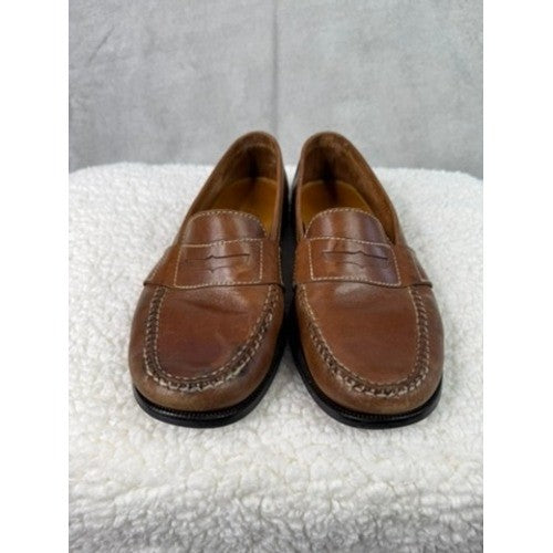 Cole Haan Mens 10M Penny Loafer Leather Brown Driving Moccasins Shoes