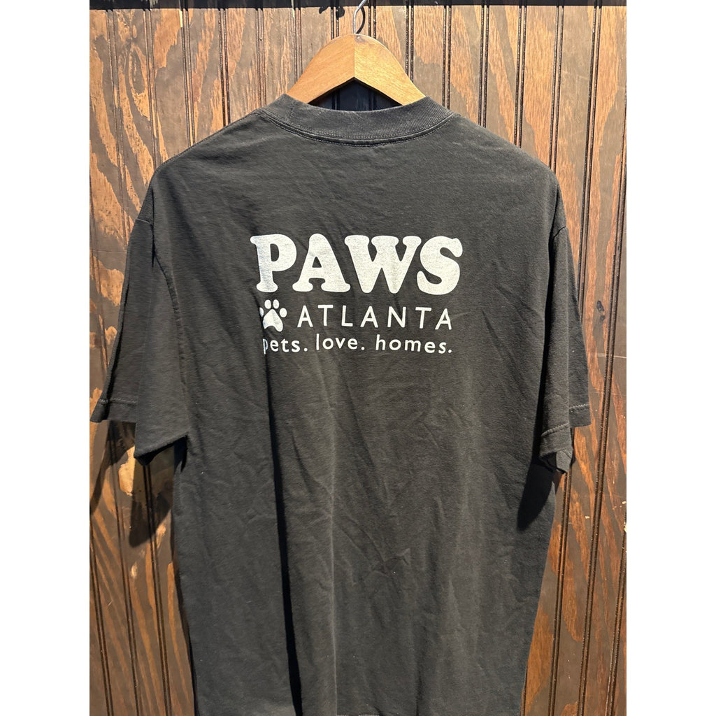 Vintage Gildan Fight Back Against Animal Abuse Neglect Graphic T-Shirt Black XL
