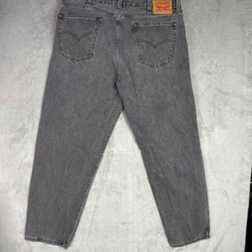 Levi Strauss Co 550 38x30 Relaxed Fit Gray Denim Jeans Mens