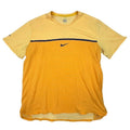 Nike Men's Dri-FIT Athletic T-Shirt Orange Blue Short Sleeve Performance Top