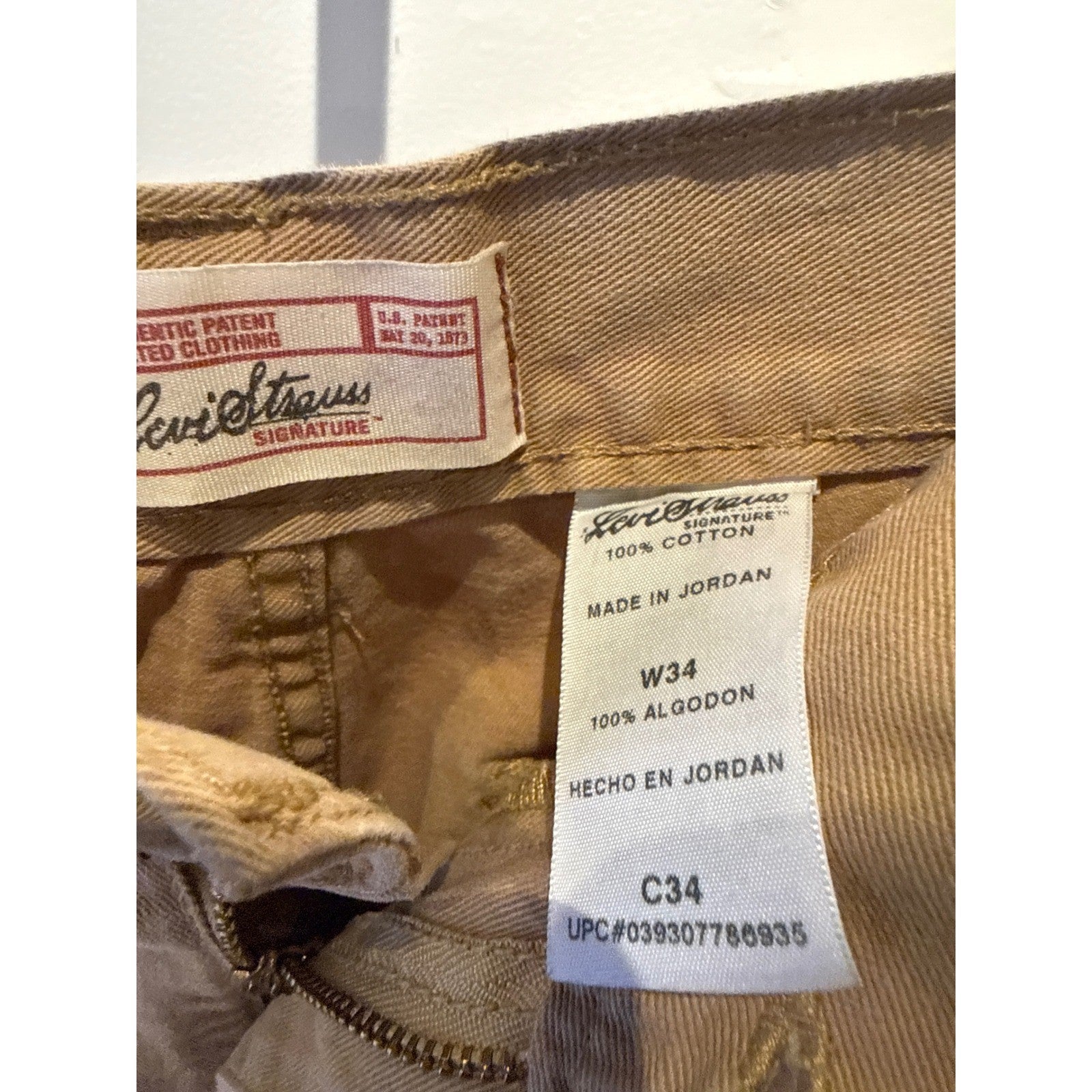 Wrangler Authentics Mens Cargo Shorts Tan Khaki Cotton Twill Relaxed Fit 38