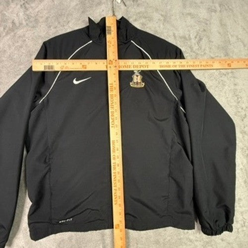 Nike Dri-Fit Black Full Zip Jacket Athletic Track Jacket Men's Size M