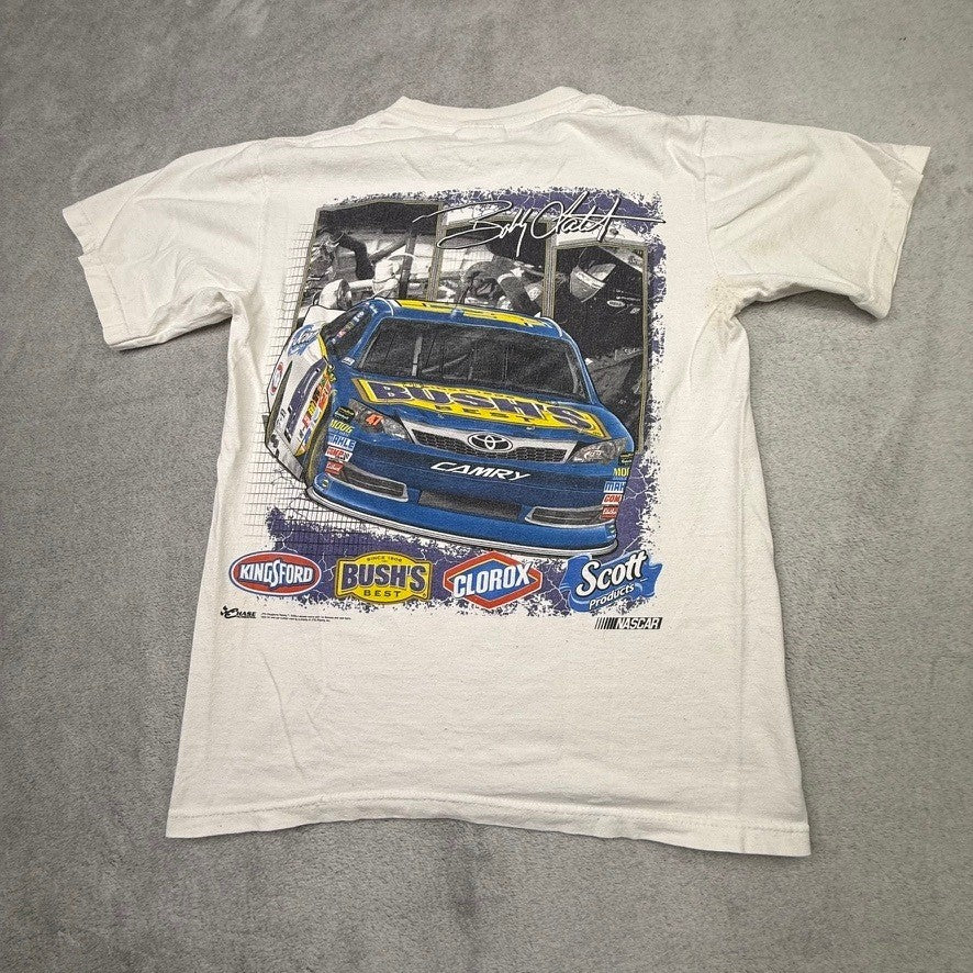 Bush's Best Bill Elliott 47 NASCAR Racing T Shirt White Mens