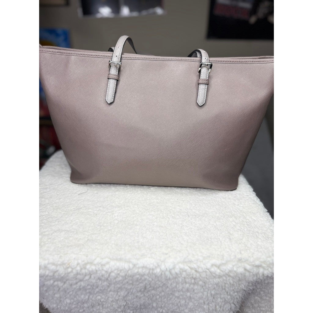 Michael Kors Tote Bag Women Light Pink Leather Shoulder Bag