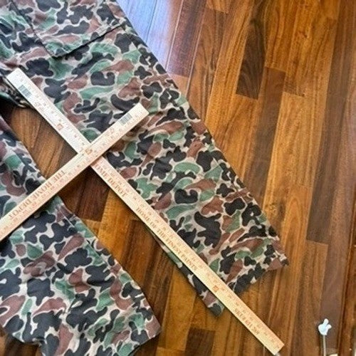 Vintage Kmart Duck Camo Coveralls Jumpsuit Mens 46 Regular Workwear Hunting Zip