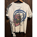 Travis Scott Cactus Jack Graphic Tee Off-White Pink Face Lightning Bolt Shirt