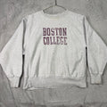 Champion Reverse Weave Boston College Sweatshirt XL Gray Crewneck Pullover
