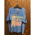 Vintage Betty Boop Because I Said So Graphic T-Shirt Blue 90s XL 29x24