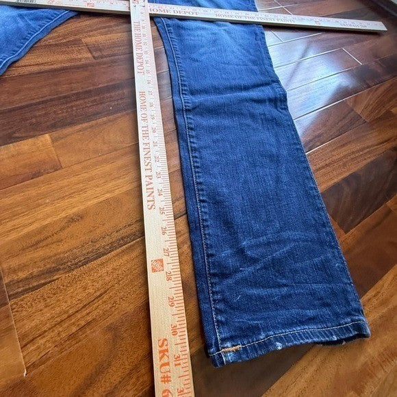 True Religion Mens Straight Leg Blue Denim Jeans Flap Pocket 40x32