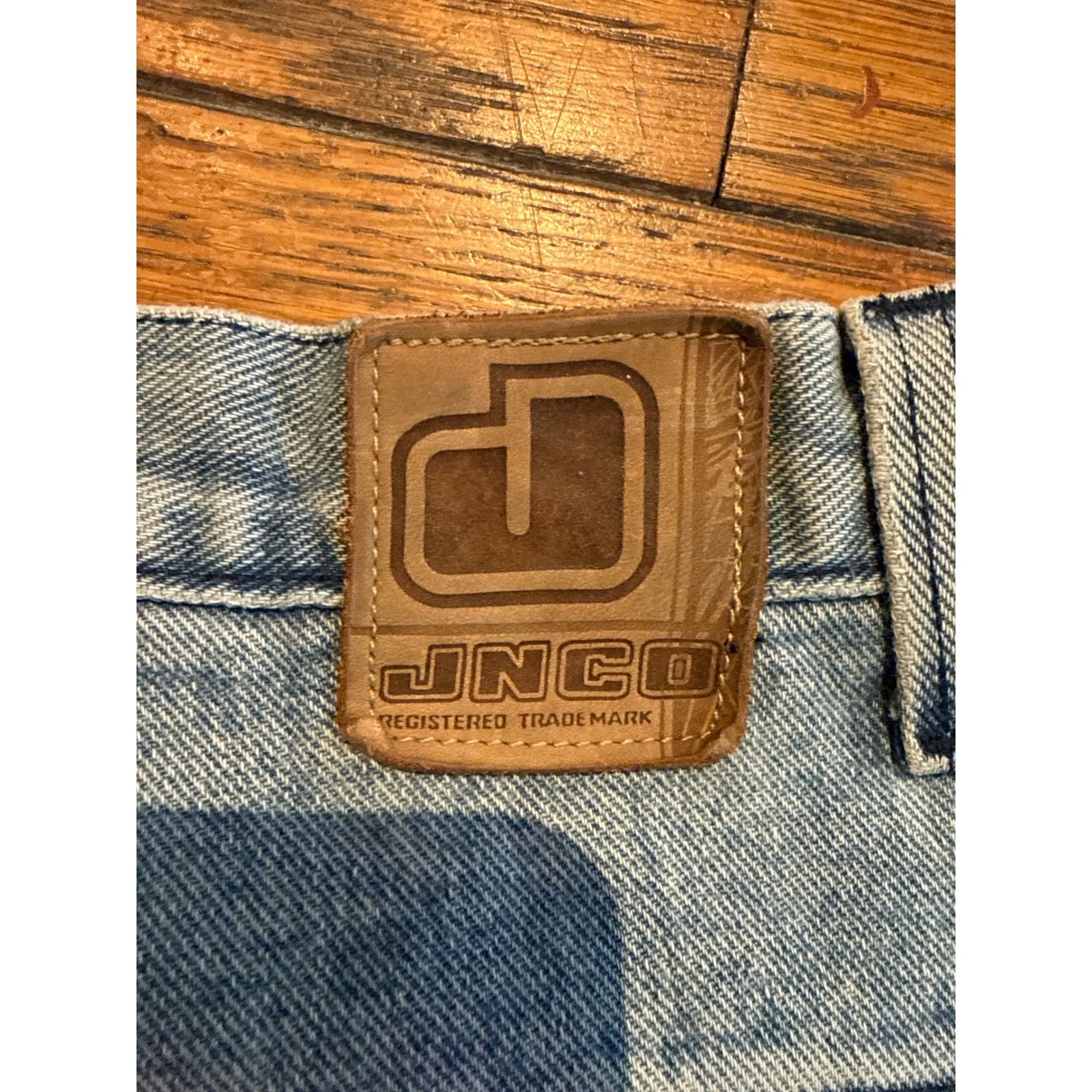 Vintage JNCO Jeans Mens 38x32 Light Wash Baggy Double Knee Carpenter Pants USA