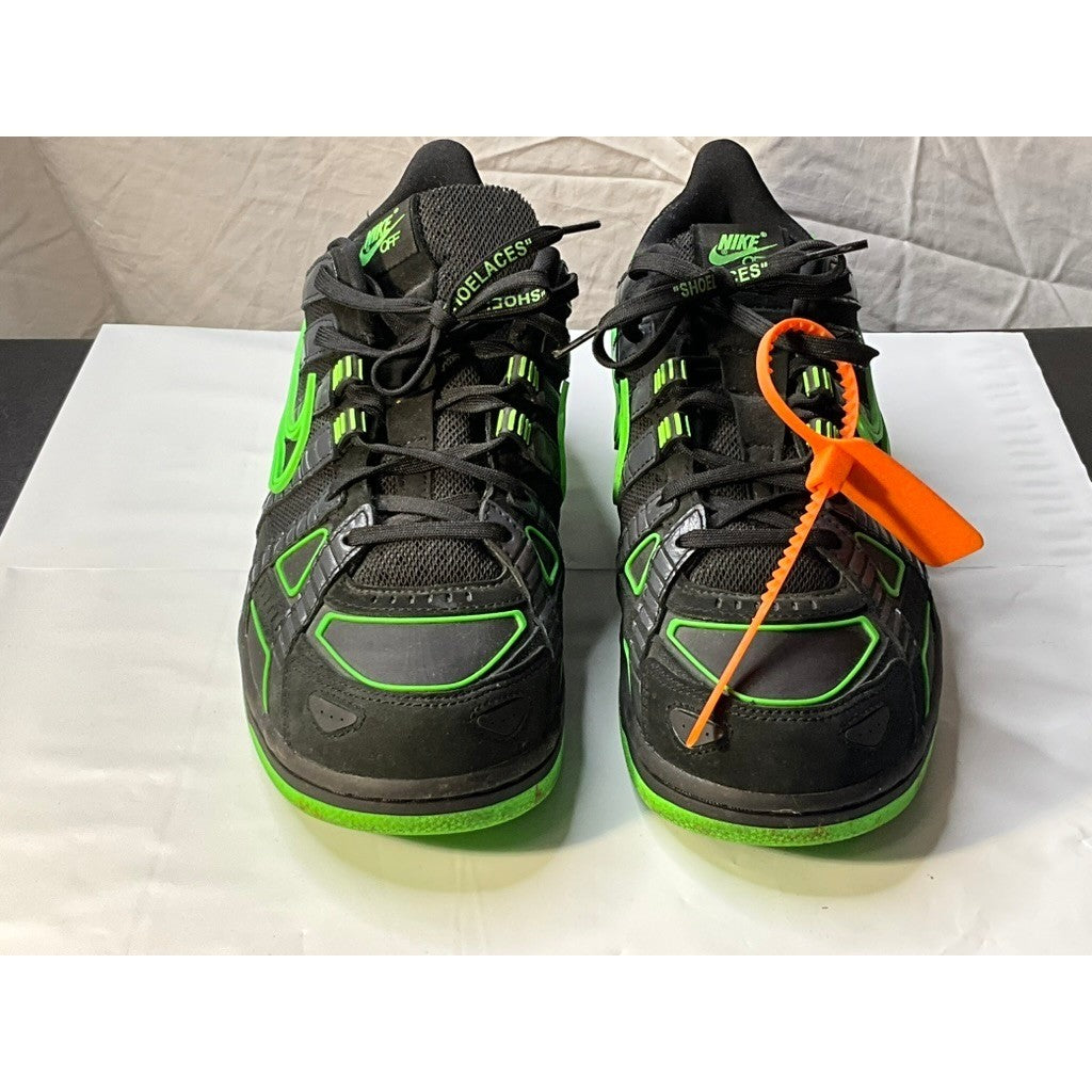 Nike Off-White Air Rubber Dunk Low Volt Neon Green Black CU6015 001 Size 11.5