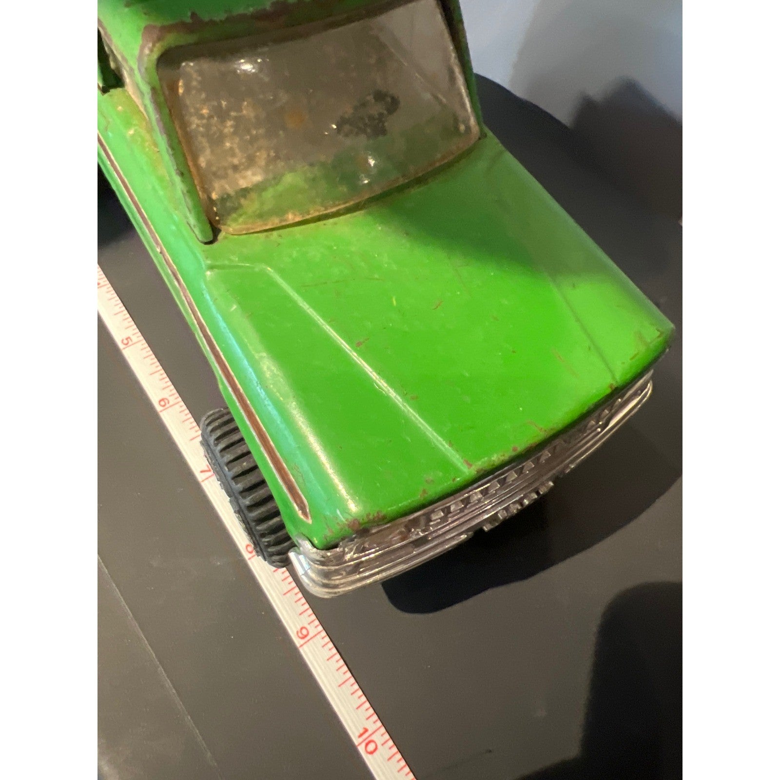 Vintage Tonka Wagoneer Pressed Steel Toy Truck Green 4x4 USA Made 9 Inch