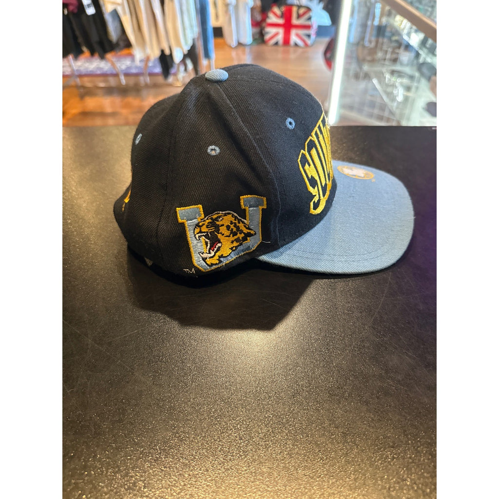 Southern University Jaguars Snapback Hat Black Blue Yellow Cap Boy HBCU Mens