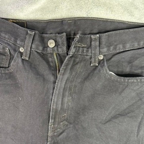 Levi's 505 Regular Fit Black Denim Jeans Men's W34 L32