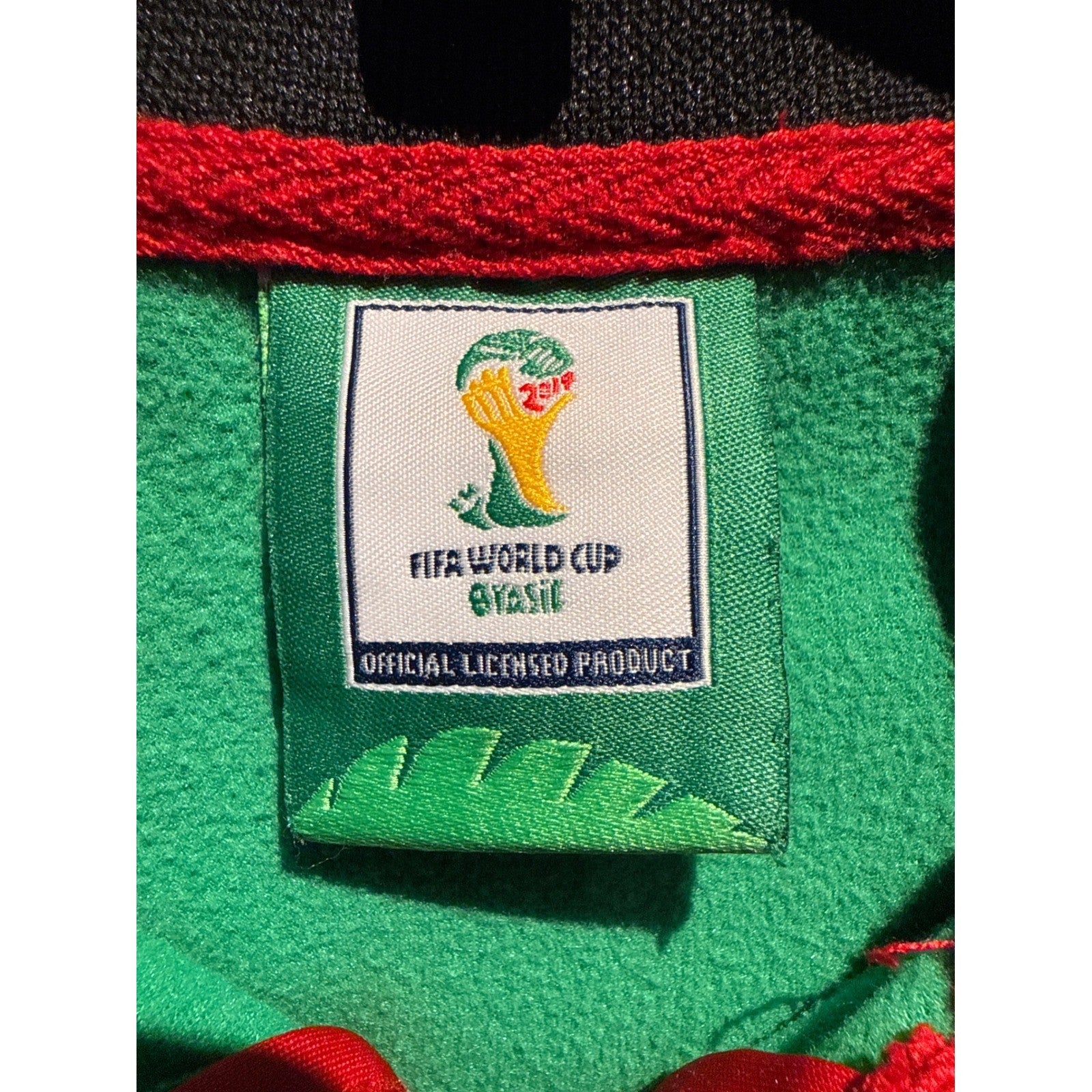 FIFA World Cup 2014 Mexico National Team Track Jacket Mens Green Black Red Zip
