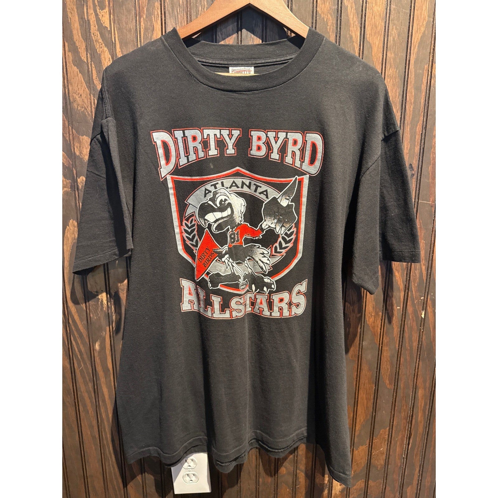 Vintage Atlanta Falcons Dirty Byrd Allstars T-Shirt Pro Player Black 24x30