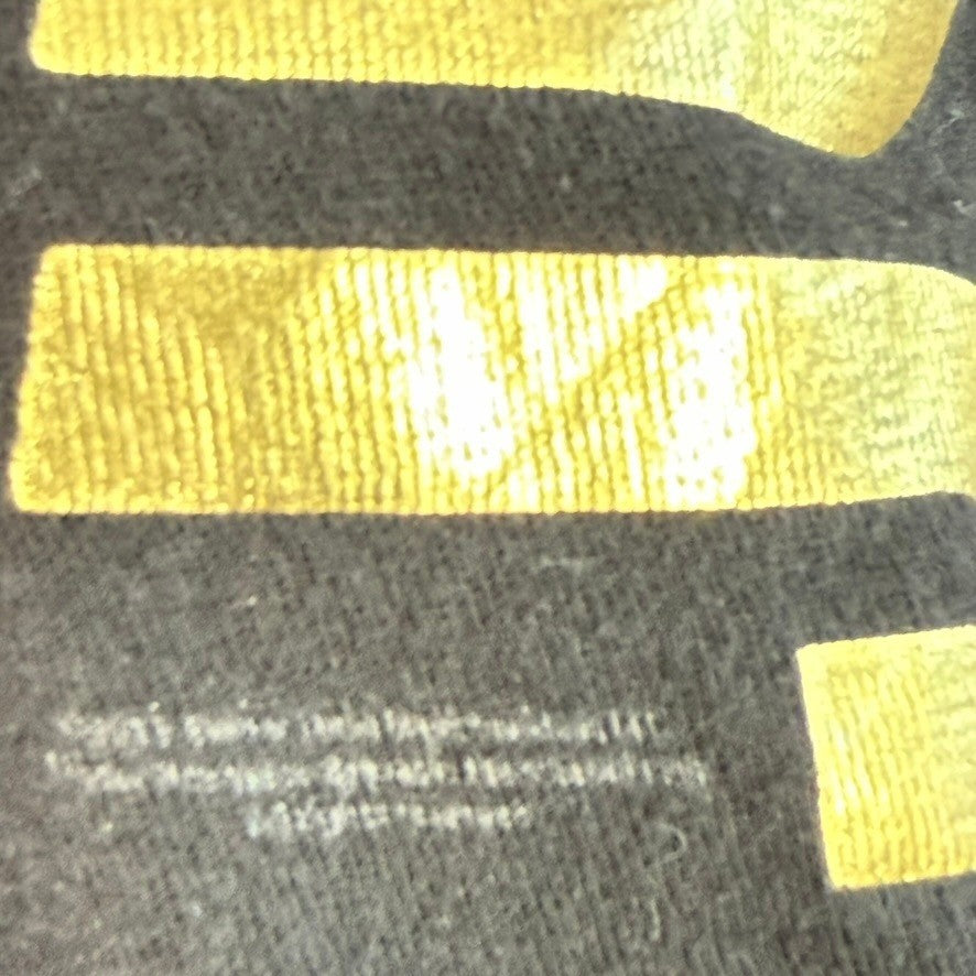 Justin Bieber Believe Tour T Shirt Black Gold Graphic Print Short Sleeve Size S
