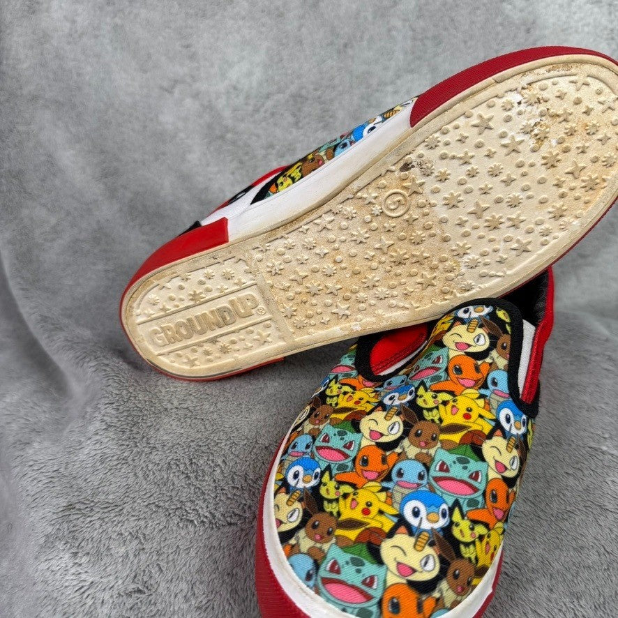 Kids Pokemon Slip On Shoes Size 5 Pikachu Charmander Bulbasaur Squirtle