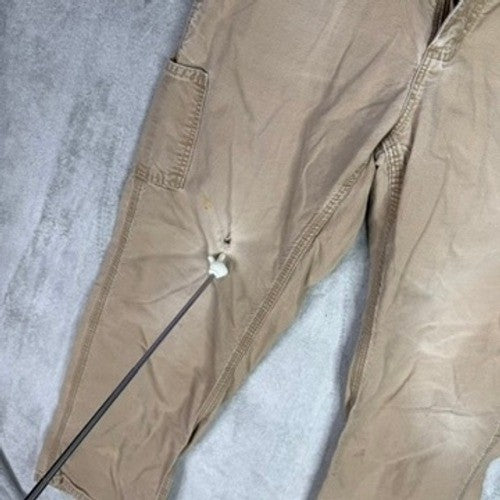 Carhartt B151 DK H Khaki Loose Original Fit Carpenter Pants Mens 32x32