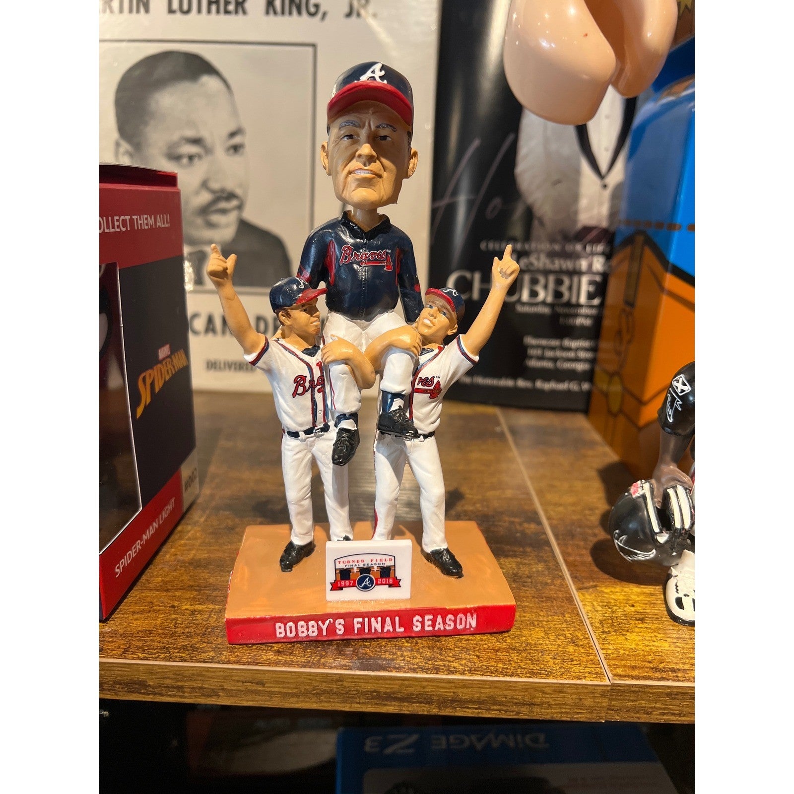Atlanta Braves Bobby Cox Final Season Turner Field Bobblehead 1997-2016 MLB