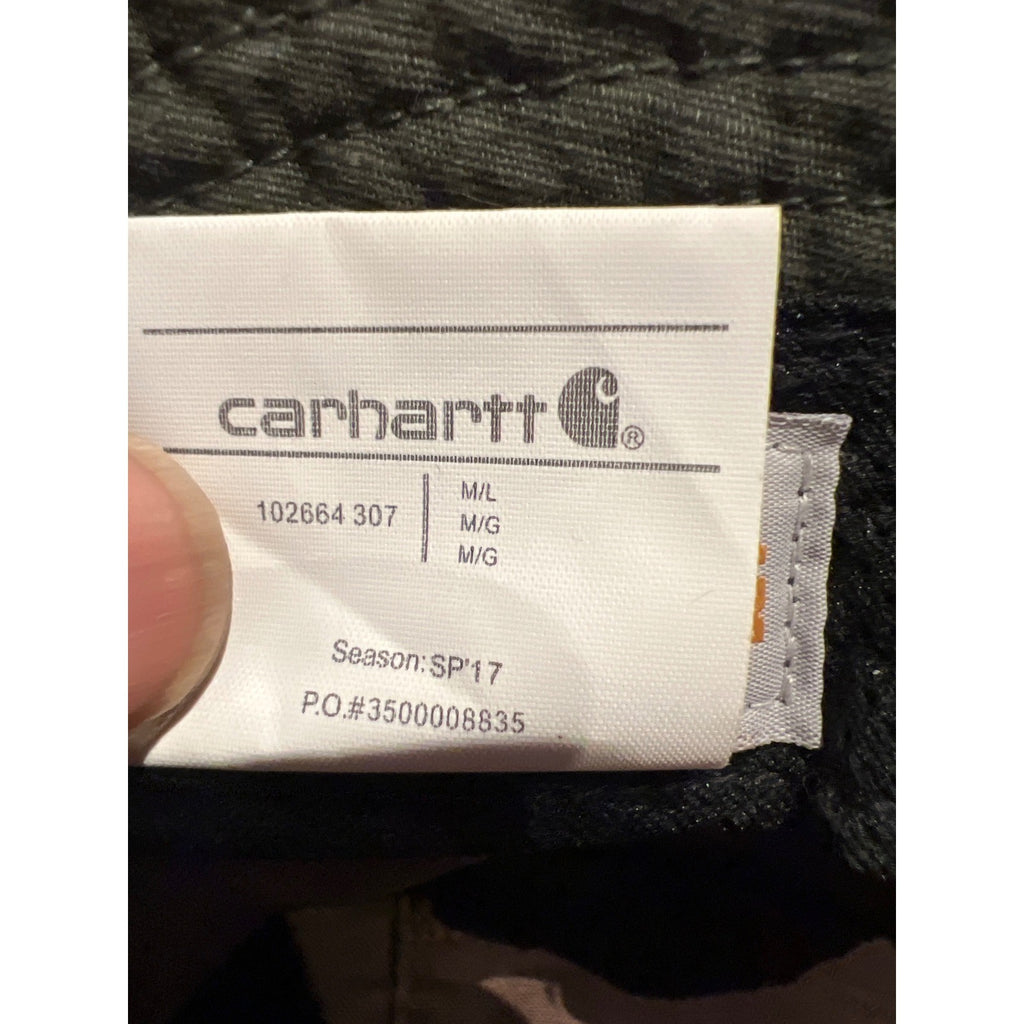 Carhartt WIP Script Bucket Hat Olive Green Ripstop Cotton Workwear Sun Hat NEW