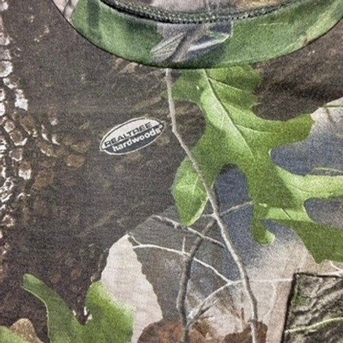 Realtree Hardwoods Camo Long Sleeve Pocket Tee Mens Medium Camouflage Shirt