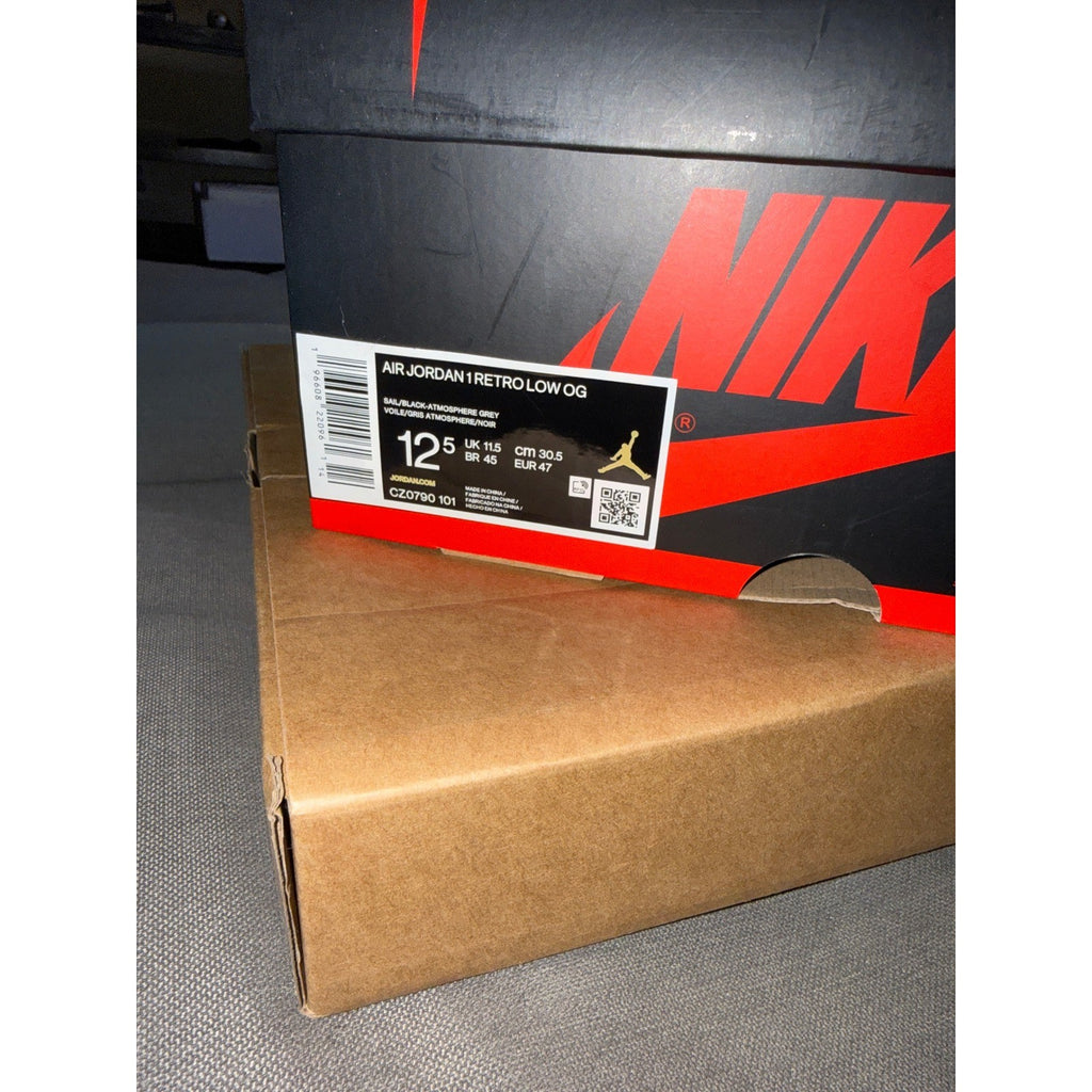 Air Jordan 1 Low OG Atmosphere Grey White Sail CZ0790-101 Mens Shoes New