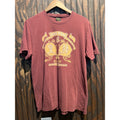 Lucky Brand Mens Imperial Ping Pong Tournament Beijing Graphic Tee Burgundy M