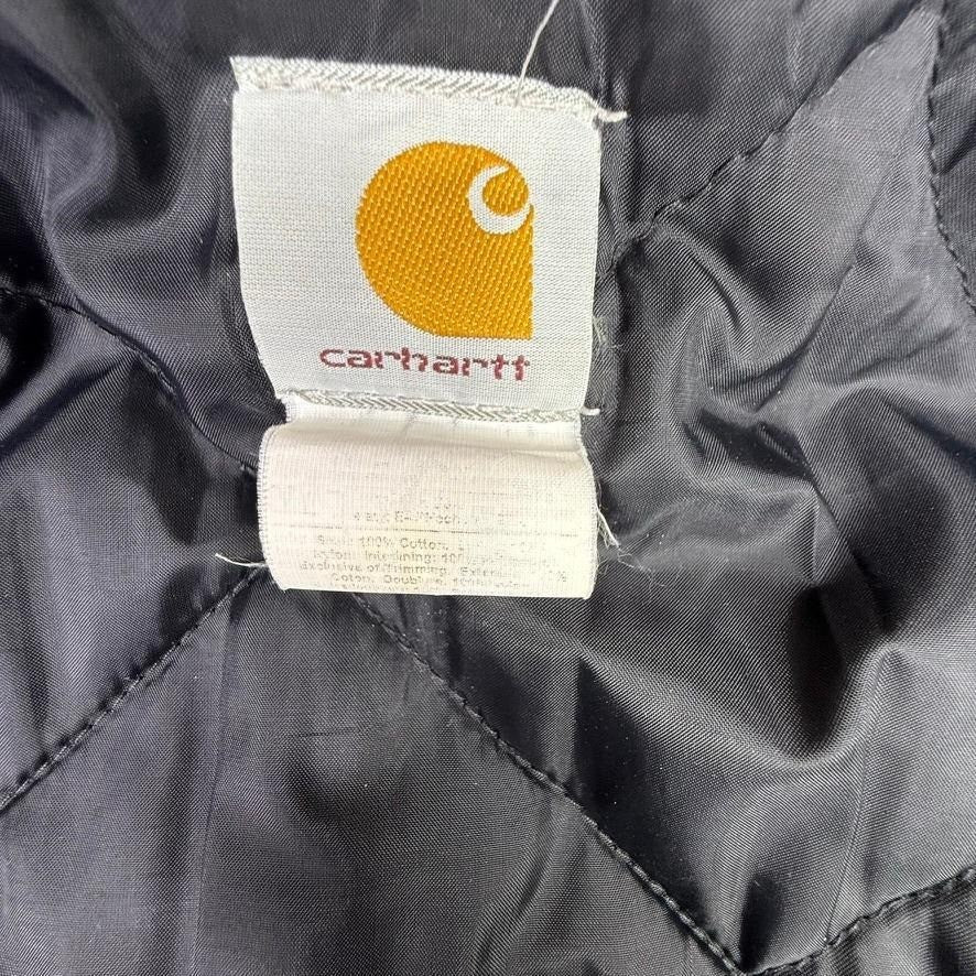 Carhartt Mens Tan Quilted Lined Canvas Work Jacket Barn Coat