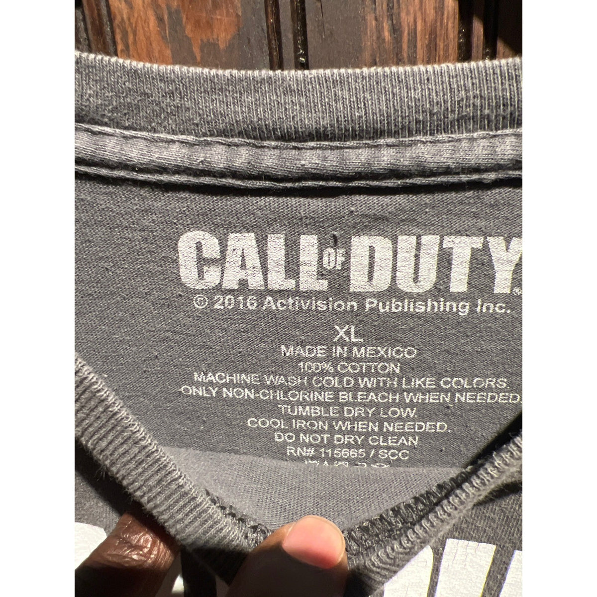 Call of Duty Infinite Warfare Graphic T-Shirt XL Gray Short Sleeve Gamer Tee