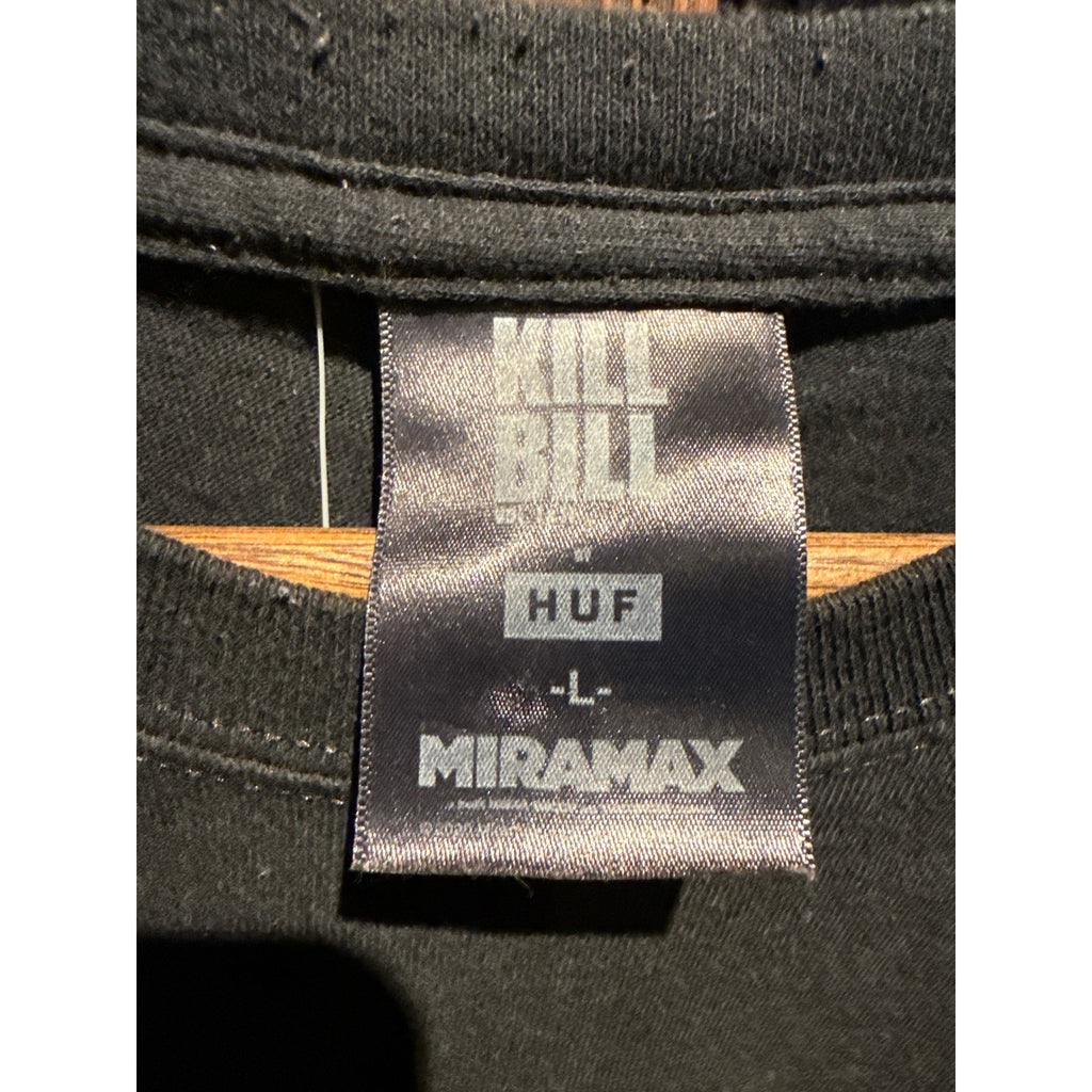 HUF Kill Bill Vol 1 Gogo Yubari Graphic T-Shirt Mens Black Short Sleeve Large