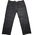 RAW LUCL Premium Clothing Mens Dark Wash Denim Jeans Embroidered Pockets 44x30