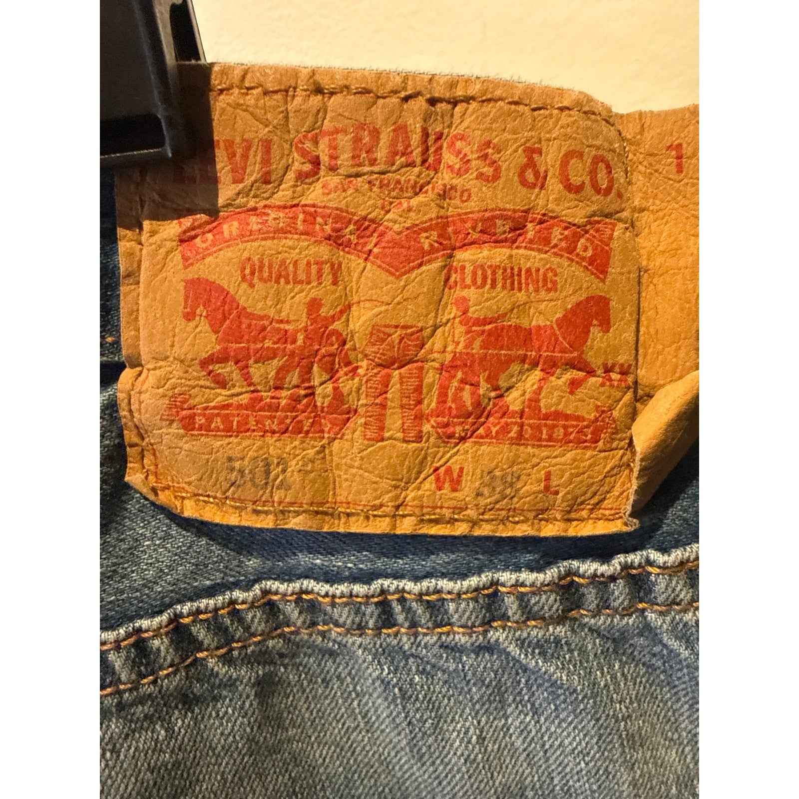 Mens Blue Denim Shorts Relaxed Fit Medium Wash Button Fly Size 48 Jorts
