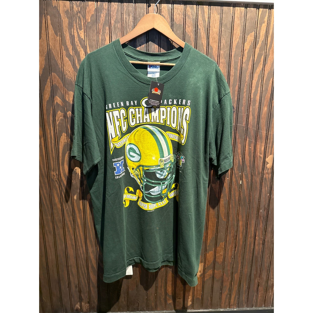 Vintage 1996 Green Bay Packers NFC Champions T-Shirt Pro Player Super Bowl XXXI